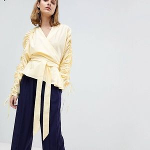 ASOS Cotton Wrap Top